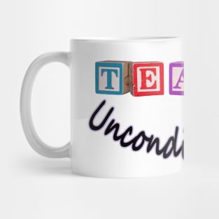 Teach Unconditionally - Blocks Mug